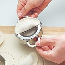 Dumplings Maker Set, Stainless Steel Dumpling Molds and Skin Maker