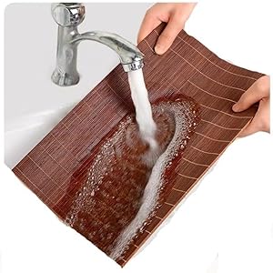 Dining Table Placemat, Heat-Resistant Place Mat Stain Resistant Anti-Skid Washable Bamboo Table Mat Placemat Kitchen Table mat