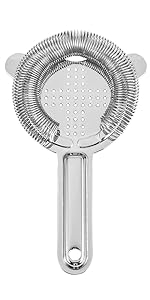 Hawthorne Cocktail Strainer - Stainless Steel Bar Strainer for Bartending, Bar Tool Drink Strainer for Bartenders and Mixologists