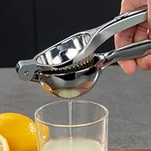 Lemon Squeezer, Lemon Squeezer Juicer, Citrus Juicer Handheld, Metal Lemon Hand Press, Lime Squeezer Bar Tool, Manual Citrus Press w/Stainless Steel Zester