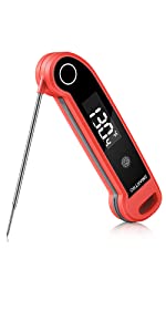 SMARTRO ST49 Digital Thermocouple Instant-Read Meat Thermometer with Ambidextrous Backlit for Food, Grilling, BBQ, Kitchen Cooking, Oil Deep Frying and Candy