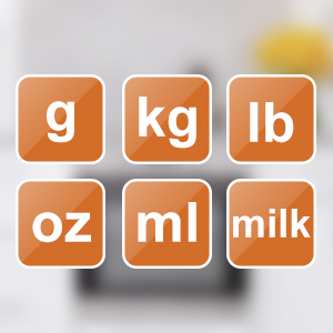 CROWNFUL Food Scale, 11 lb Digital Kitchen Scales with Built-in Coin Battery, Weight Ounces and Grams for Cooking and Baking, 6 Units with Tare Function, LCD Display, 304 Stainless Steel