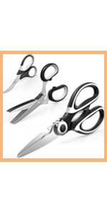 Fun Unique Kitchen Gadgets: Herb Scissors Set - Updated 2026 Cool Kitchen Tools for Cutting Fresh Garden Herbs - Sharp 5-Blade Shears with Cover, Anti-Rust Stainless Steel, Dishwasher Safe (Blue)