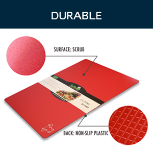 Fotouzy Flexible Plastic Cutting Boards for Kitchen, Upgrade Nonslip Cutting Board Set of 4, BPA-Free, Dishwasher Safe