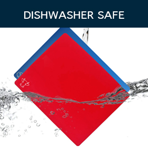 Fotouzy Flexible Plastic Cutting Boards for Kitchen, Upgrade Nonslip Cutting Board Set of 4, BPA-Free, Dishwasher Safe