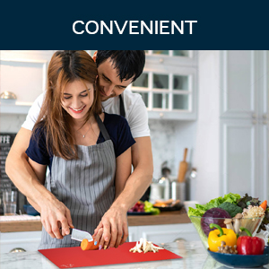 Fotouzy Flexible Plastic Cutting Boards for Kitchen, Upgrade Nonslip Cutting Board Set of 4, BPA-Free, Dishwasher Safe