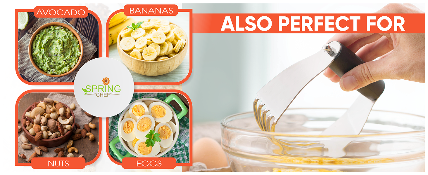 Spring Chef Medium Dough Blender - Stainless Steel Pastry Cutter Tool For Baking w/Thick Sharp Blades - Butter & Dough Cutter - Pastry Blender for Easy Mixing - Dishwasher Safe Kitchen Gadgets - Mint