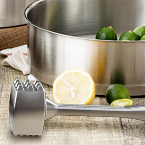 Meat Tenderizer 1 pcs Aluminium Mallet Dual-Sided - Tenderizer Tool Kitchen Pounder - Home Hammer for Tenderizing Ice Steak Stainless Veal & Chicken Safe Beater 1309479