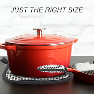 5 PCS Pot Holders for Kitchen, Cotton Potholers with Great Heat Resistance, Hot Pads, Trivets for Cooking and Baking Blue