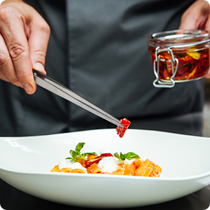 Yaomiao 4 Packs Bar Tweezers Long Garnish Tongs Bar Tweezers Stainless Steel Korean Bbq Tongs for Bartender Cocktail Cooking Food(Silver,8 Inch)