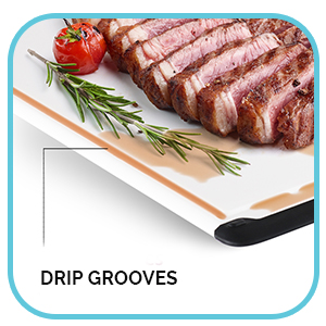 Extra-Large Cutting Board for Kitchen, 18” Reversible Cutting Board with Juice Groove, Dishwasher Safe Plastic Chopping Board Non-Slip Grip for Meal Prep, Meat, Vegetables, and Everyday Cooking