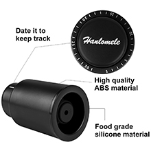 [2 PACK]Wine Bottle Stoppers, Reusable Wine Stoppers, Vacuum Wine Preserver with Time Scale Record, Wine Savers Vacuum Pump Corks Keep Wine Really Fresh, Best Gift Accessories.