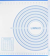 LIMNUO Silicone Baking Mat, Extra Thick Large Non Stick Pastry Mat Sheet for Dough Pie Crust Rolling Mats (Brown, M-16''(W)*20''(L))