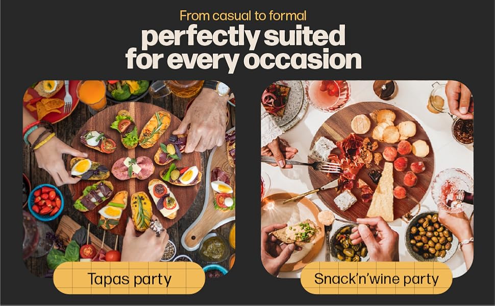 Hans Grill Pizza Cutting Board and Pizza Cutter Rocker Blade Gift Set Professional Stainless Steel Food Slicer with 13.5