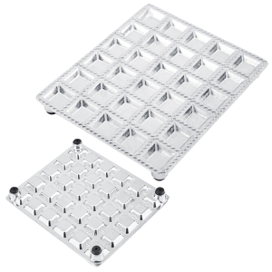 Dumpling Mould, Stainless Steel Ravioli Maker Pelmeni Maker 30 Holes Dumpling Maker Effortless Time Saving Dumpling Making