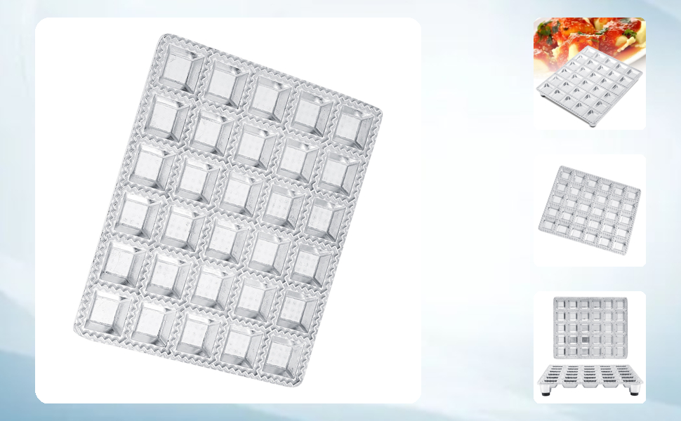 Dumpling Mould, Stainless Steel Ravioli Maker Pelmeni Maker 30 Holes Dumpling Maker Effortless Time Saving Dumpling Making