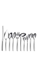 Stainless Steel Cooking Utensils Set, Berglander 13 Pieces Kitchen Utensils Set, Kitchen Tools Set With Utensil Holder Non-Stick And Heat Resistant,Dishwasher Safe, Easy to Clean (13 Packs)