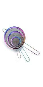Rainbow Kitchen Utensils Set,13 Pieces Stainless Steel Cooking Utensils Set With Titanium Rainbow Plating,Kitchen Tools Set With Utensil Holder For Non-Stick Cookware Dishwasher Safe (13 Packs)