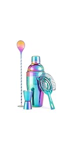 Blush Winged Corkscrew, Iridescent Bottle Opener, Cork Remover, Rainbow Wine Gift Accessory, Mirage, Set of 1