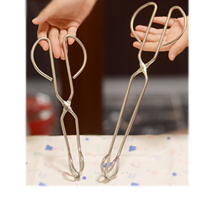 Stainless Steel Kitchen Scissor Tongs Set, 2-Piece (10/13 Inch) for Cooking, Grilling, Serving, and Barbecue