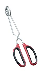 Stainless Steel Kitchen Scissor Tongs Set, 2-Piece (10/13 Inch) for Cooking, Grilling, Serving, and Barbecue
