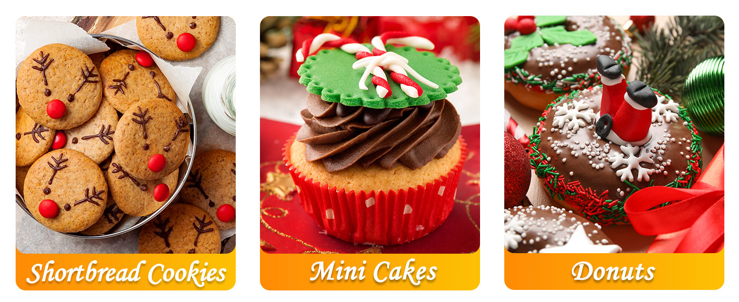 HULISEN Pastry Cutter, Dough Blender, 3 Cup Flour Sifter and Biscuit Cutter, Stainless Steel Dough Cutter, Professional Baking Dough Tools for Cooking Cookies and Donuts(4 Pcs/Set)