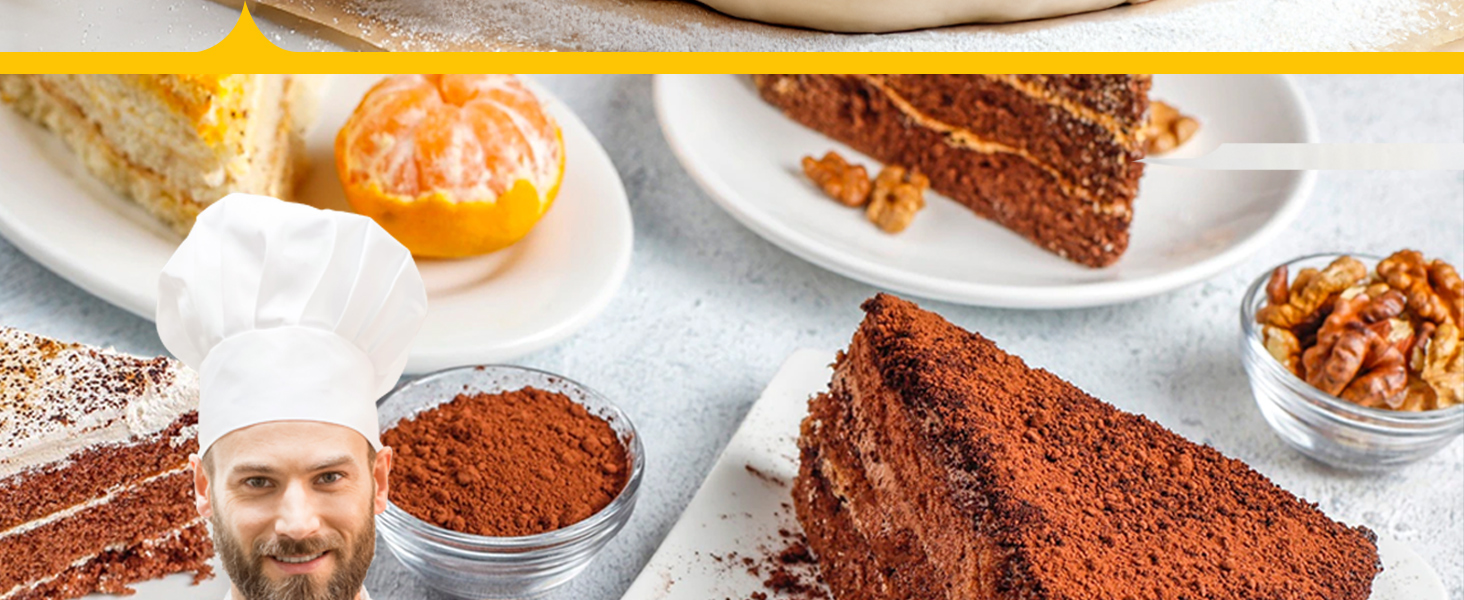 HULISEN Flour Duster for Baking, One-Handed Operation, 304 Stainless Steel Powdered Sugar Shaker Duster, Pick Up and Dust Flour Sifter, Gift Package