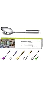 Stainless Steel Skimmer, Berglander Metal Strainer, Kitchen Cooking Skimmers For Non-Stick Cookware, Non-Stick And Heat Resistant, Dishwasher Safe, Easy to Clean