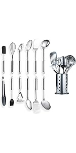 Stainless Steel Skimmer, Berglander Metal Strainer, Kitchen Cooking Skimmers For Non-Stick Cookware, Non-Stick And Heat Resistant, Dishwasher Safe, Easy to Clean