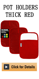 Heat Resistant Potholders Hot Pads-6 Kitchen Pot Holders Set with 2 Pan Hot Handle Holders Trivet for Cooking and Baking,with Recycled Infill Terrycloth Lining(Mixed,8 Piece)