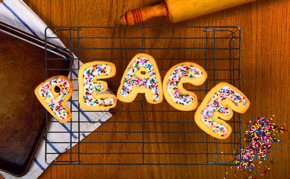 Cooling Rack, 3-Tier Stainless Steel Stackable Baking Cooking Cooling Racks for Cooling Roasting Grilling, Collapsible & Heavy Duty, Oven & Dishwasher Safe