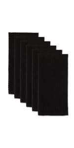 DII Scrubber Dishcloths Collection Windowpane Dishrag Set, 12x12, White/Stone Stripe, 6 Piece