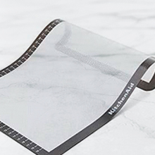 KitchenAid Silicone Large Baking Mat, 12x17-Inch, Gray