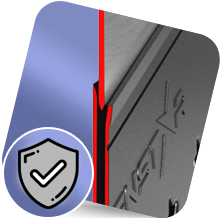 KitchenStar 18-Inch Pizza Cutter Rocker Blade - Sharp Stainless Steel Slicer Knife, Protective Cover, Dishwasher Safe, Extra Large - Commercial Pizza Oven Accessories