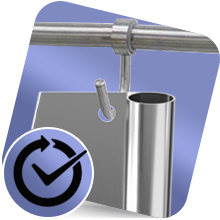 KitchenStar 18-Inch Pizza Cutter Rocker Blade - Sharp Stainless Steel Slicer Knife, Protective Cover, Dishwasher Safe, Extra Large - Commercial Pizza Oven Accessories