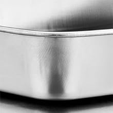 E-far Baking Pans Set of 3, Stainless Steel Sheet Cake Pan for Oven - 12.5/10.5/9.4Inch, Rectangle Bakeware Set for Cake Lasagna Brownie Casserole Cookie, Non-toxic & Healthy, Dishwasher Safe