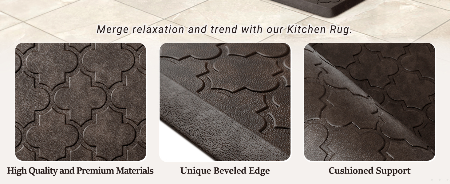 WISELIFE Kitchen Mat Cushioned Anti Fatigue Floor Mat,17.3