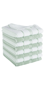 KitchenAid Albany Kitchen Towel 4-Pack Set, Blue Willow/White, 16