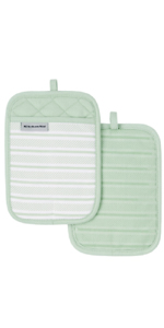 KitchenAid Albany Kitchen Towel 4-Pack Set, Blue Willow/White, 16