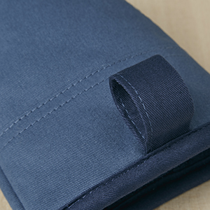 KitchenAid Beacon Two-Tone Non-Slip Oven Mitt Set, Navy/Ink, 5.75