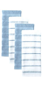 KitchenAid Albany Mini Oven Mitt 2-Pack Set, Aqua Sky, 5.5