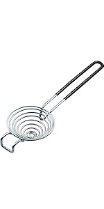 CAMKYDE Egg Separator Food Grade Stainless Steel Egg Yolk White Separation Tool, Set of 2 (Blue)