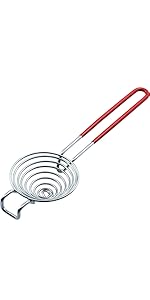 CAMKYDE Egg Separator Food Grade Stainless Steel Egg Yolk White Separation Tool, Set of 2 (Blue)