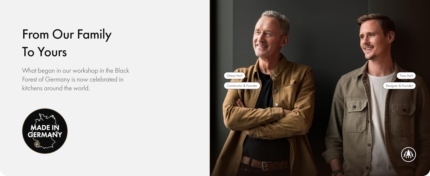 HORL 2 Walnut Rolling Knife Sharpener - Kitchen Knife Sharpener for Razor Sharp Edges - Diamond & Ceramic Knife Sharpening Kit - Professional Rolling Sharpener with 15° & 20° Angles - Made in Germany