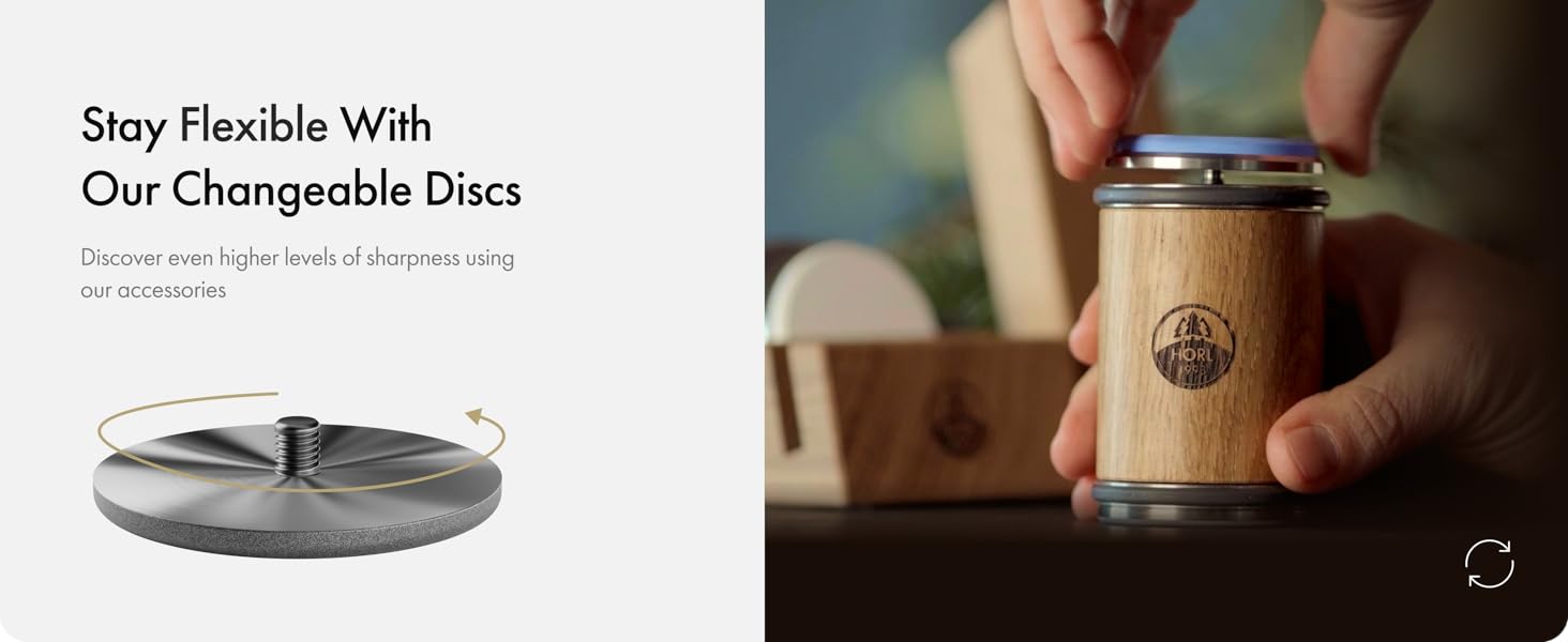 HORL 2 Walnut Rolling Knife Sharpener - Kitchen Knife Sharpener for Razor Sharp Edges - Diamond & Ceramic Knife Sharpening Kit - Professional Rolling Sharpener with 15° & 20° Angles - Made in Germany