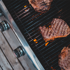 Devico Kitchen Tongs for Cooking, 2-Piece 12 inch 18/8 Stainless Steel Metal BBQ Grill Tongs with Lock