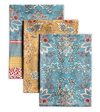 Maison d' Hermine Placemats Set of 4 100% Cotton Washable Cloth Place Mats Reusable Table Mats for Kitchen Dining Party Wedding Easter Decorations Spring/Summer (Marquise, 13