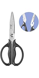 Heavy Duty Poultry Shears - Kitchen Scissors for Cutting Chicken, Poultry, Game, Meat - Chopping Vegetable - Spring Loaded
