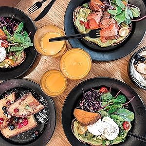 Plastic Fork Disposable Individually Packaged Forks Black 7-Inch Commercial Take Away Forks,Super Hard Mass Heavy Individually Wrapped Fork 100 PCS