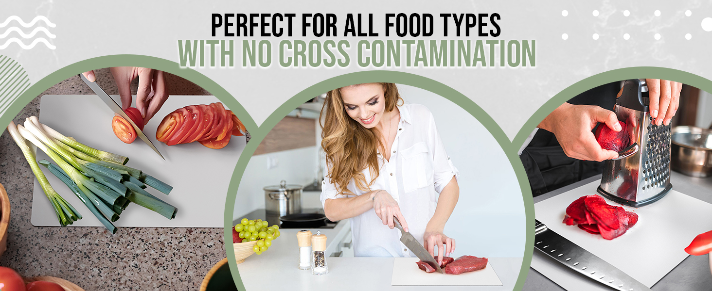 Crown Display 50 Count Premium Quality Disposable Cutting Boards ~10 Inch X 13.5 Inch Disposable Sheets For Kitchen And Commercial Use ~ Patent Pending ~ Recyclable Disposable Cutting Board Sheets